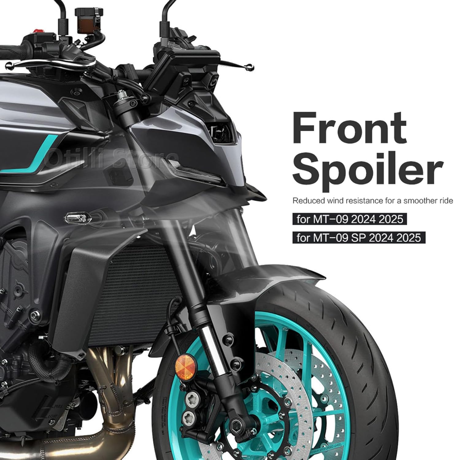 for Yamaha MT-09 MT 09 MT09 SP 2024 2025 Motorcycle Downforce Naked Frontal Spoilers Winglet Aerodynamic Wing Front Spoiler Kit