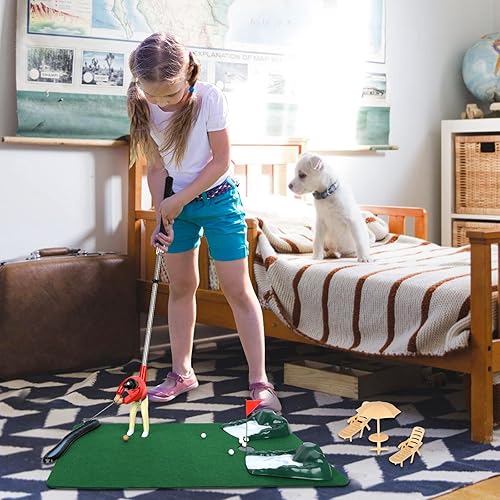 Miniatura 5 de Wassteel Los mini juegos de golf son divertidos regalos de golf mini golfista único en un palo para regalo del padreregalo de jubilación juegos