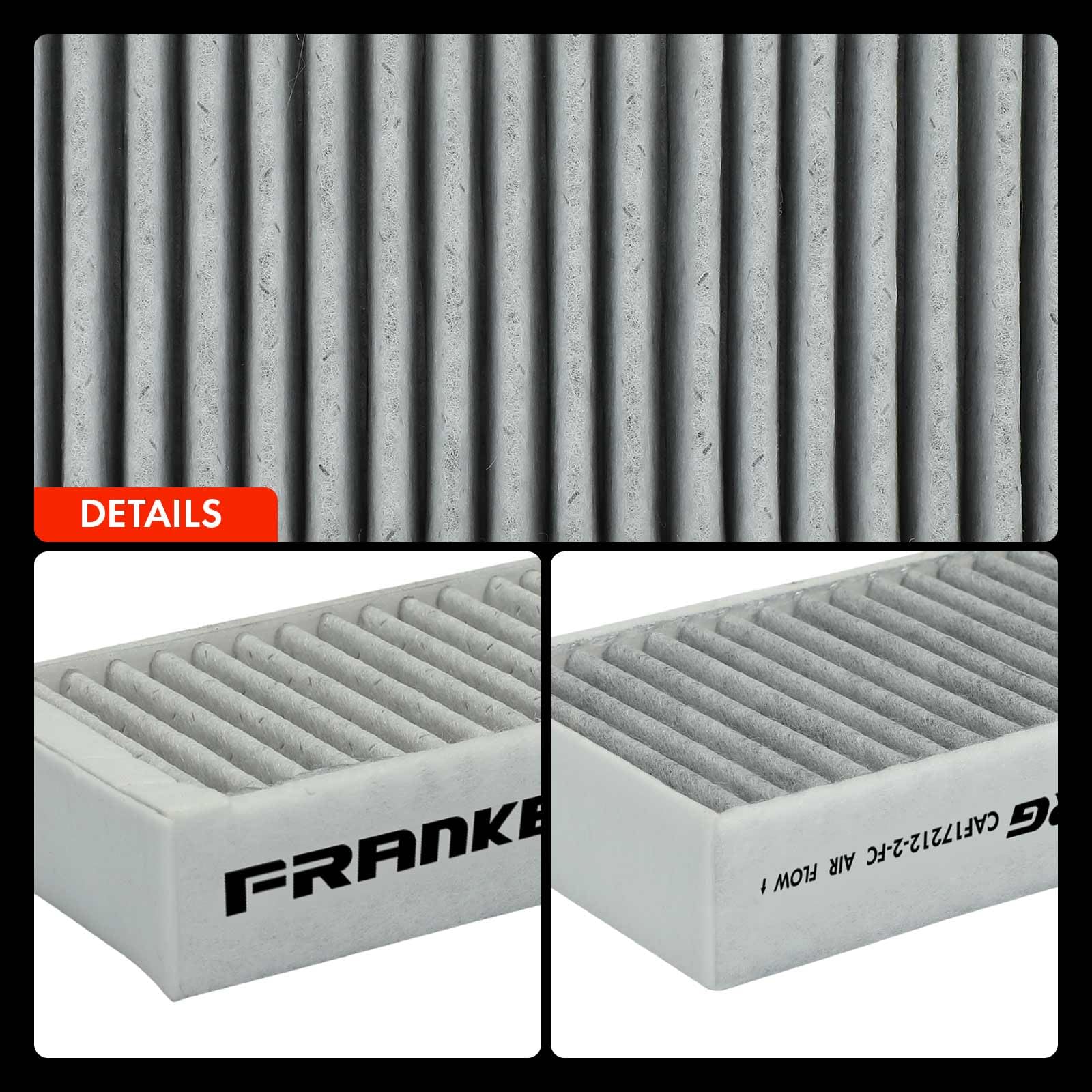 Frankberg filtri antipolline per abitacolo con carbone attivo 64119237159 | Compatibile con: X3 F25, X4 F26, XD3 F25