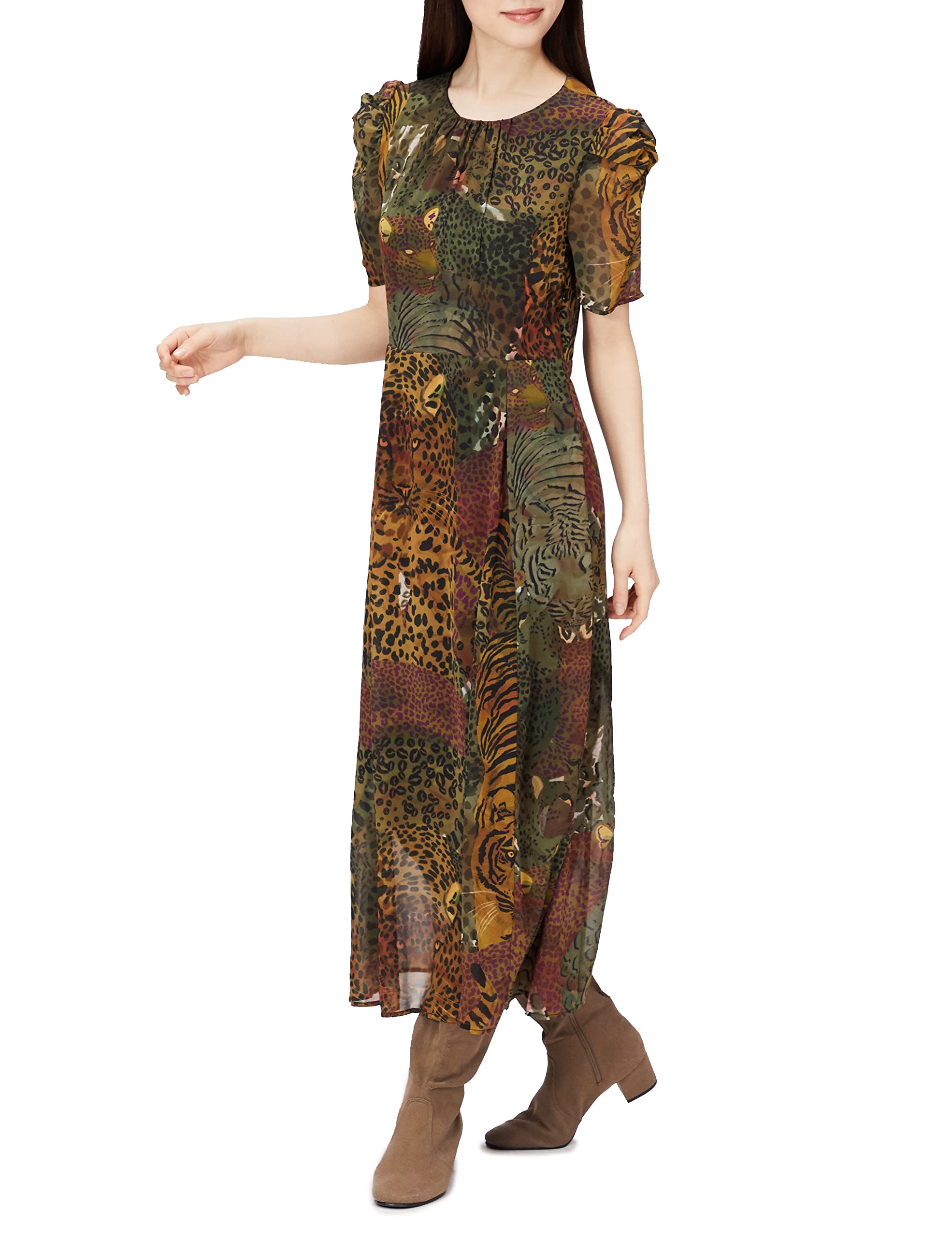 Desigual Women's Vest_Salomon Casual Dress, Green, L