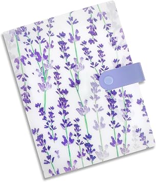 Ptwola 144 Slots Wisteria Flower Nail Art Artistic Stickers Storage Book Transparent Decals Organizer Tools DIY Design Manicure Decoration Empty Photo Display Showing Collecting Album Holder Floral