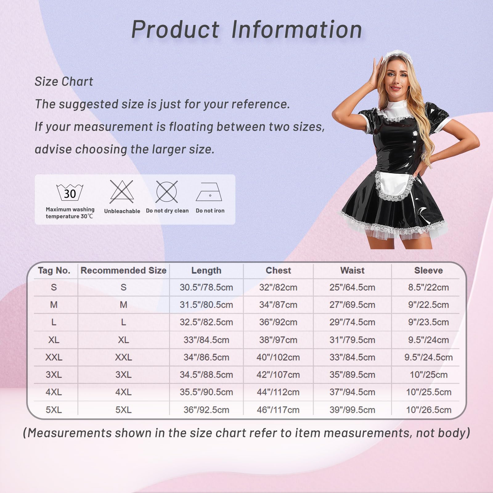 Sexy Mujer Vestido De Vestuario De La Criada del Delantero Francés