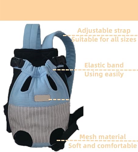 Miniatura 8 de Clopon Mochila para perros y gatos para perros pequeños, bolsas Yorkie para perros franceses para transportar viajes para cachorros (S de 4 a 6