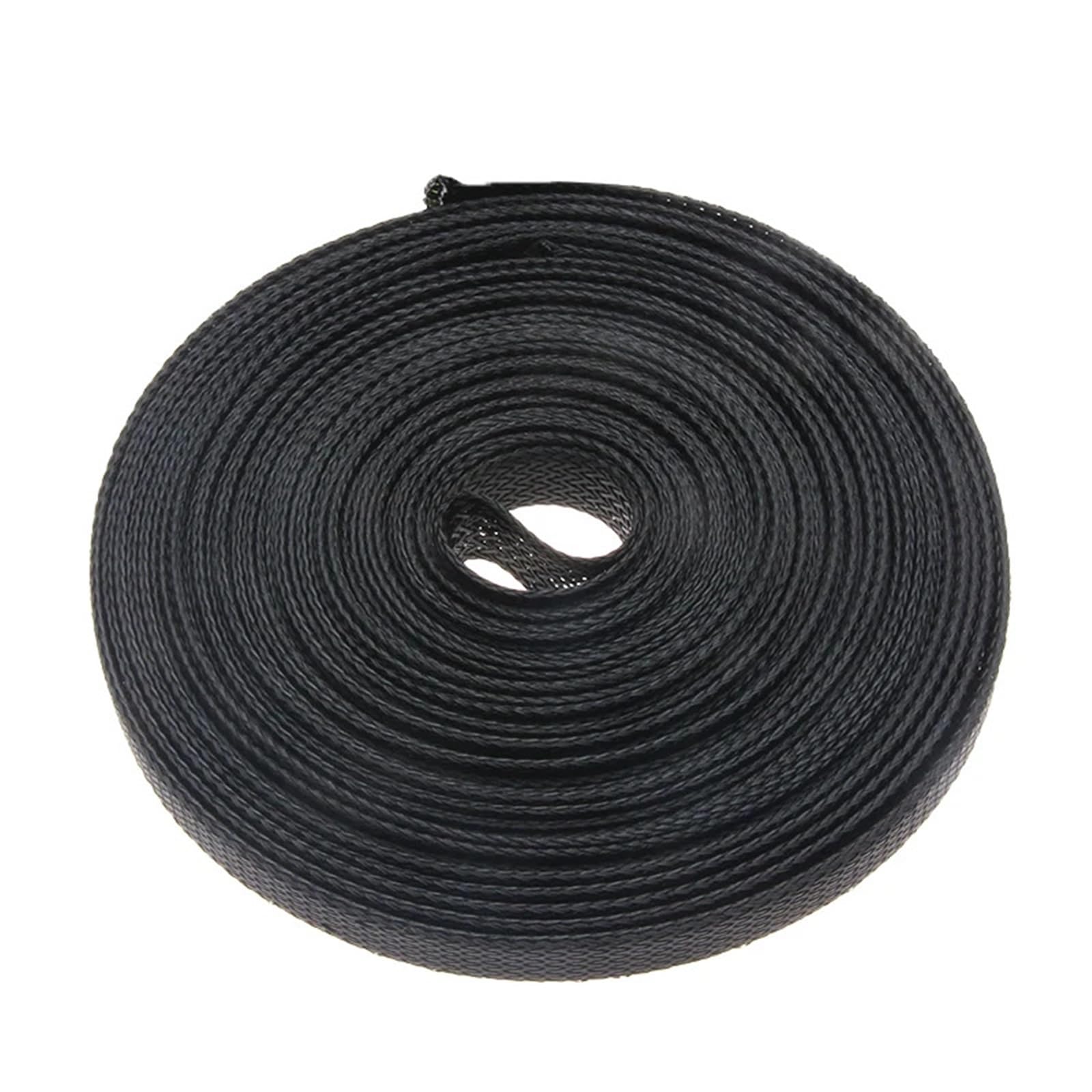 Gaine de câble tressée Extensible 20/50/100 m, Gaine de Protection Isolante for câble 4/6/8/10/12/15/20 mm(C,12mm,100M)