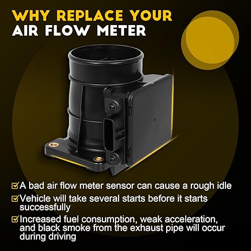 Miniatura 2 de MD336501 OCPTY Medidor de sensor de flujo de aire masivo compatible con Dodge Stratus, para Mitsubishi Eclipse, Mitsubishi Galant, para Mitsubishi