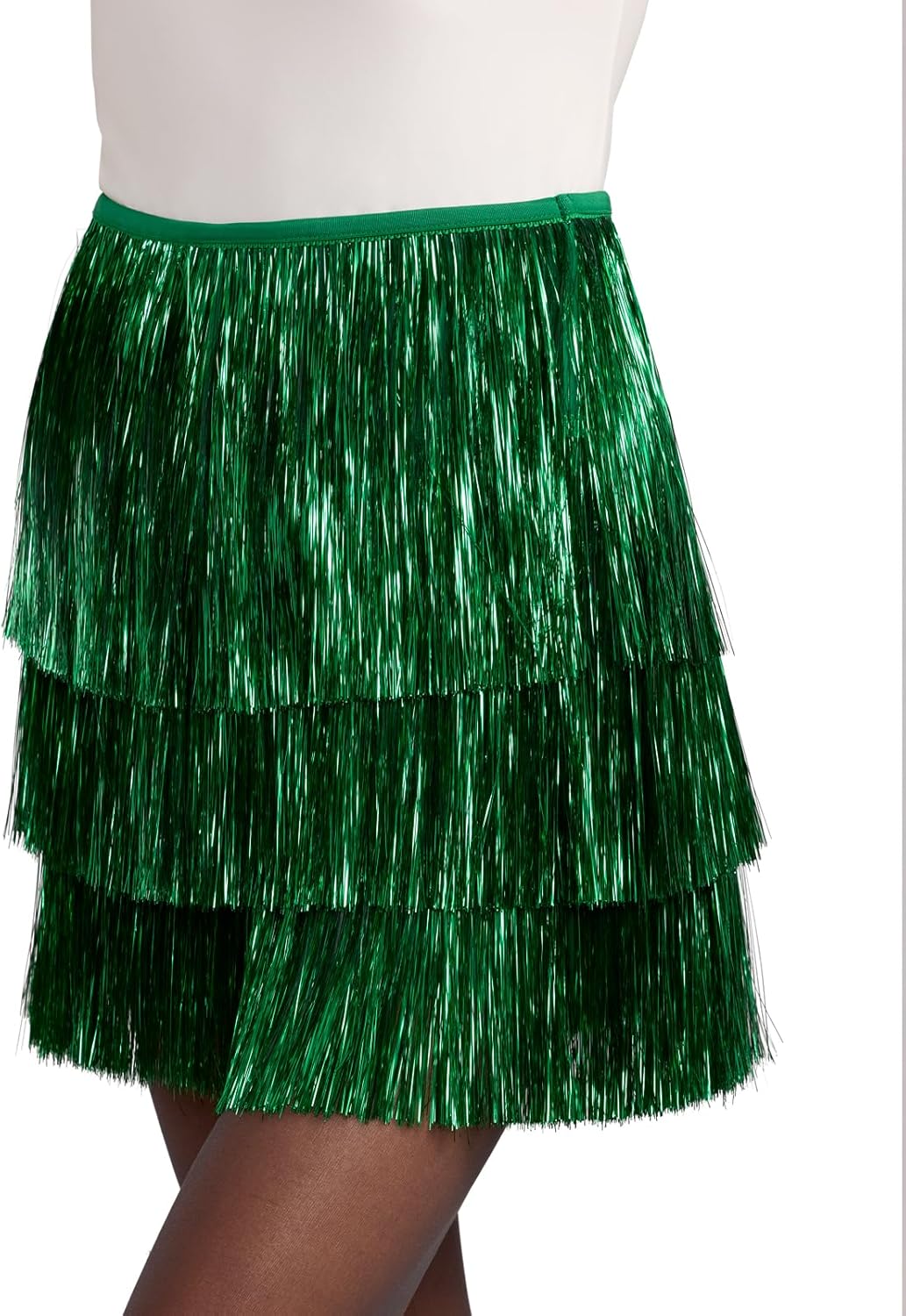 Tipsy Elves Women's Tinsel Fringe Shorts - Cute Festival and Holiday Party Wear for Women