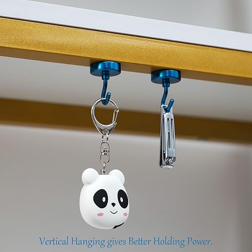 Vista 205 de NEOSMUK - Ganchos magnéticos de alta resistencia con imanes extrafuertes para colgar en refrigerador, crucero, cabinas o parrilla, color blanco