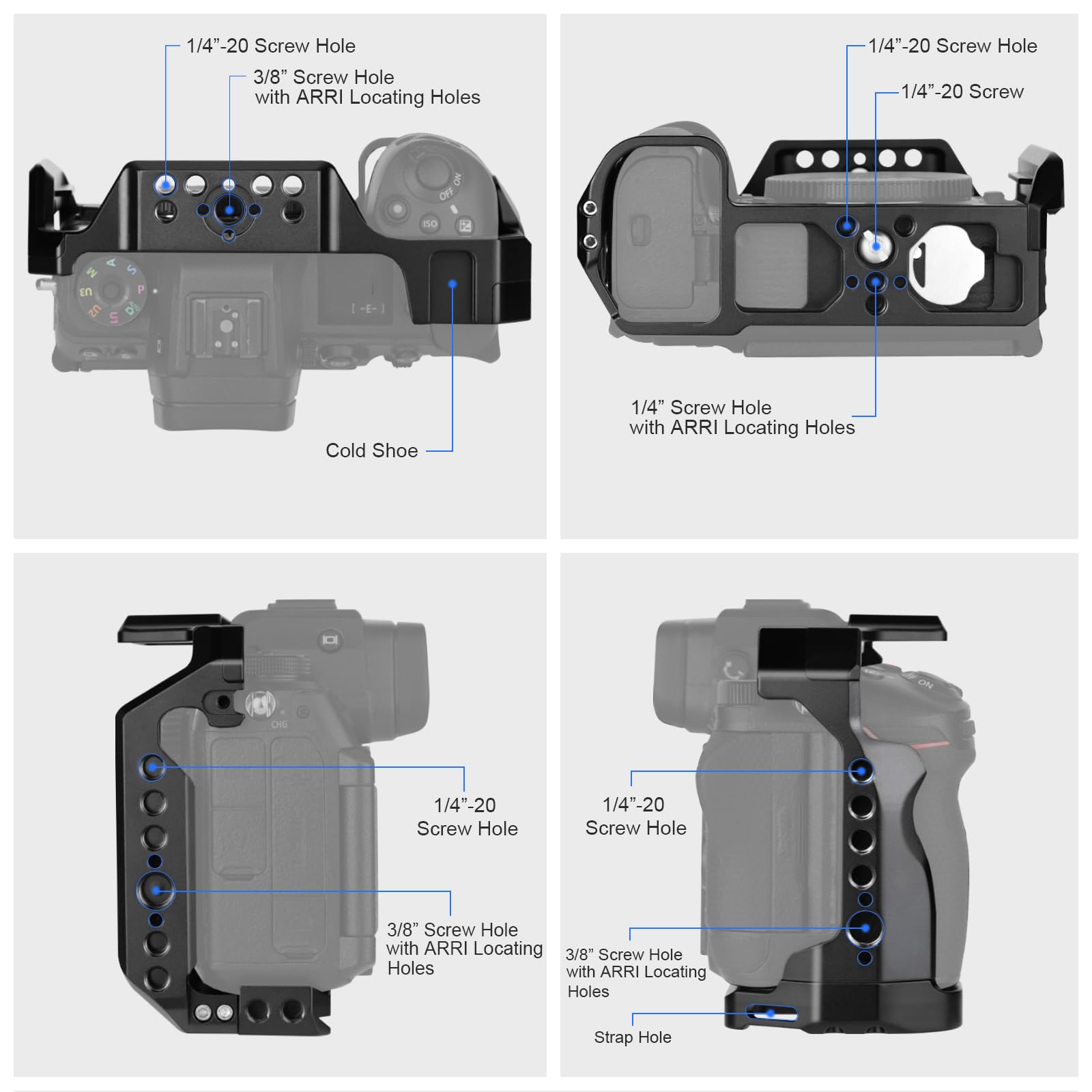 Nikon Z6Ⅱ カメラケージ付き Amazon.co.jp: Leftfoto カメラケージ Nikon Z6III/Z5/Z6/Z7/Z6II/Z7II