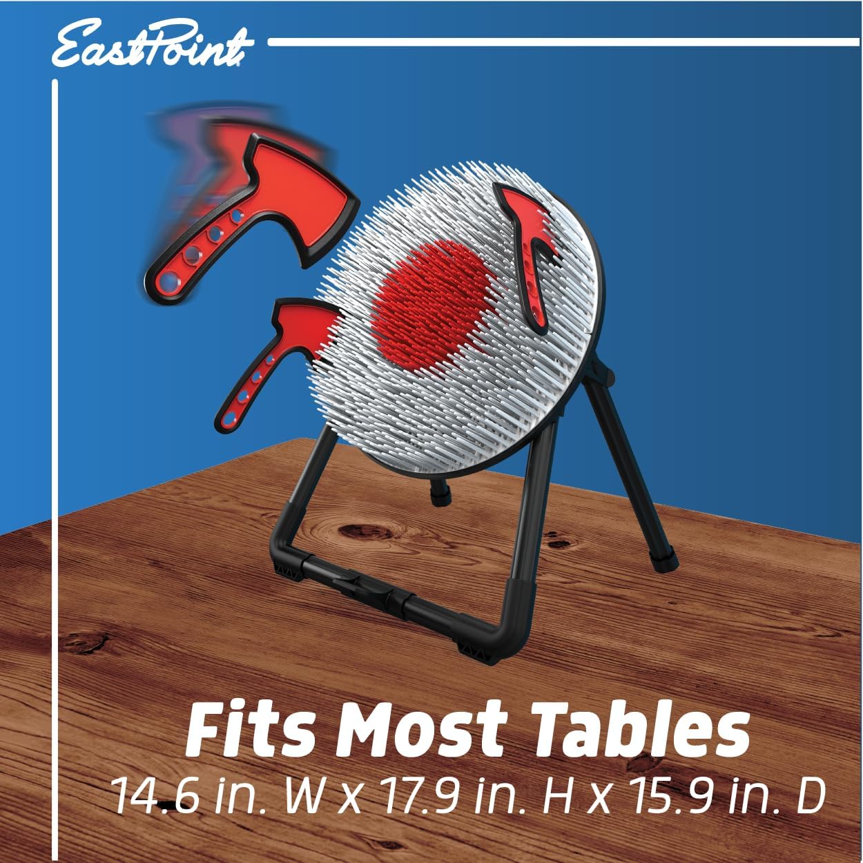 EastPoint Table Top Indoor or Outdoor Axe Throw Target Game