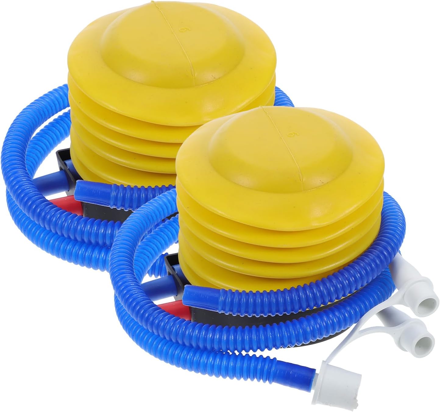 Happyyami Foot Pump 2pcs Sports Inflatable Pumps Bellows Hand Inflator for Balloon Exercise Balls Swimming Ring Air Bed Mattress Boat