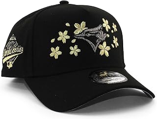 [ニューエラ] EU限定 キャップ 9FORTY スナップバック トロント ブルージェイズ MLB 1993 WORLD SERIES GREY UV A-FRAME SNAPBACK CAP BLACK TORONTO BLUE JAYS 帽子 メンズ レディース EU940AF サイドパッチ SIDE PATCH 岡本和真 エーフレーム ブラック [並行輸入品]