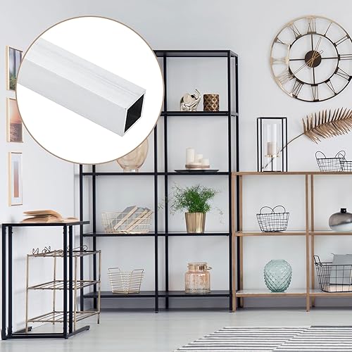 Miniatura 3 de METALLIXITY Tubo cuadrado de aluminio (0.787 in x 0.787 in x 0.079 in x 11.811 in), tubo de aluminio 6063 - para muebles del hogar, maquinaria