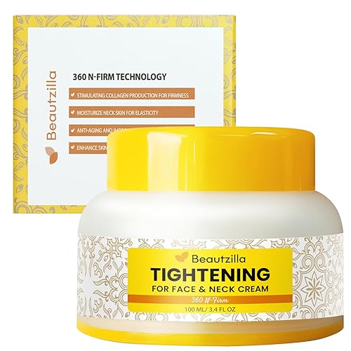 Crema para tensar el cuello, cremas para el cuello para tensar y reafirmar, crema reafirmante para el cuello para mujeres, crema reafirmante facial