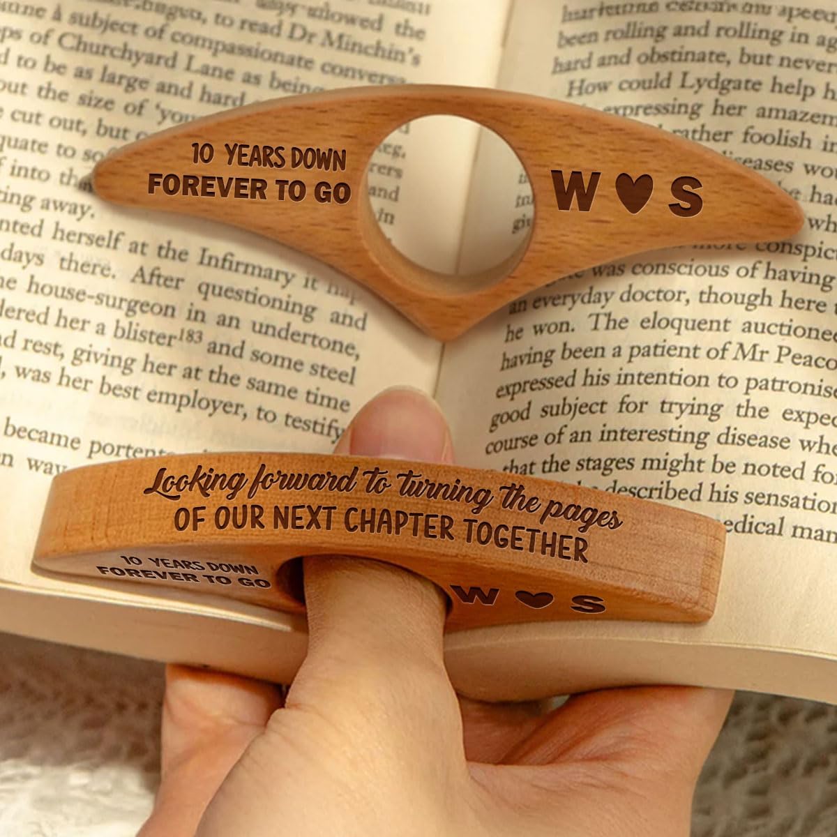 Amazon.com : Wrappiness Book Page Holder – Our Next Chapter Together ...