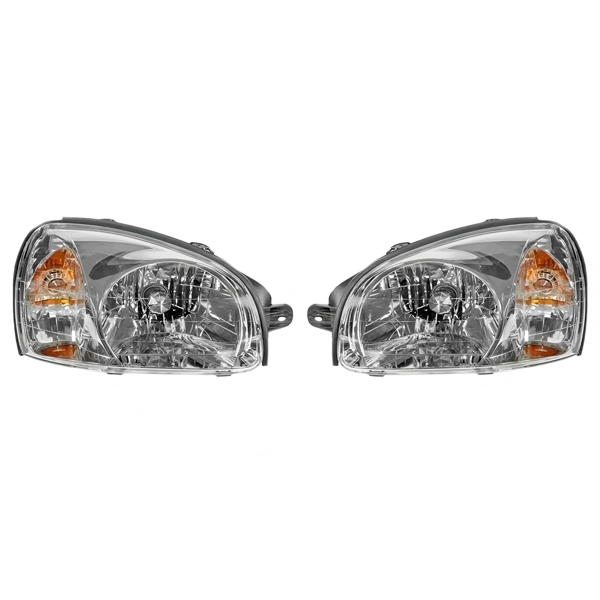 Gruppo ottico anteriore con indicatori di direzione, luci stop e fendinebbia Per Hyundai Per Santa Fe 2003-2006 (codice OE: HY2502134 HY2503134) Fari auto