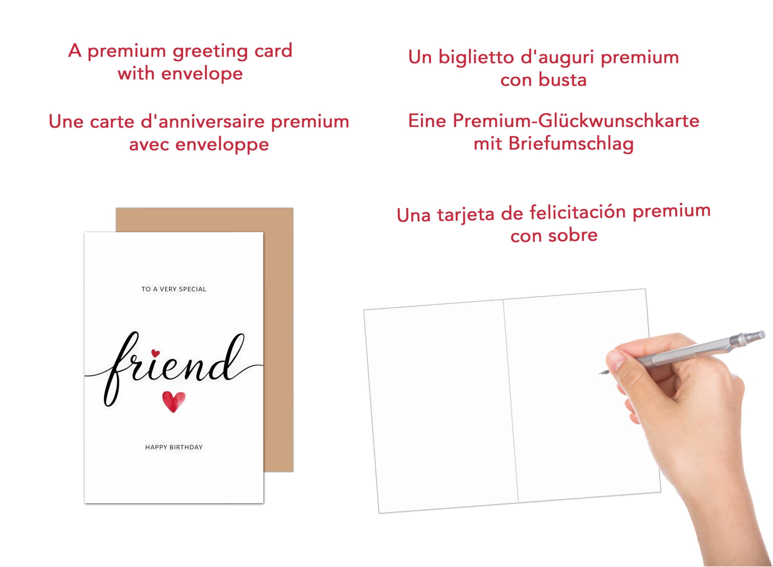 Edition Seidel Biglietto di auguri di compleanno con busta, biglietto di auguri per compleanno, per uomo e donna, regalo di fiori (G3750 SW025