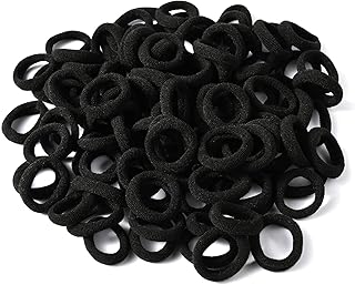 PROUSKY 100 Pieces Black Hair Bands, Hair Ties for Women, Hair Bands, Hair Bobbles, Hair Band, Hair Ties, Hair Bands For Men, Hairbands Women, Elastic Hair Bands, Hair Bands for Girls, Mens Hair Band