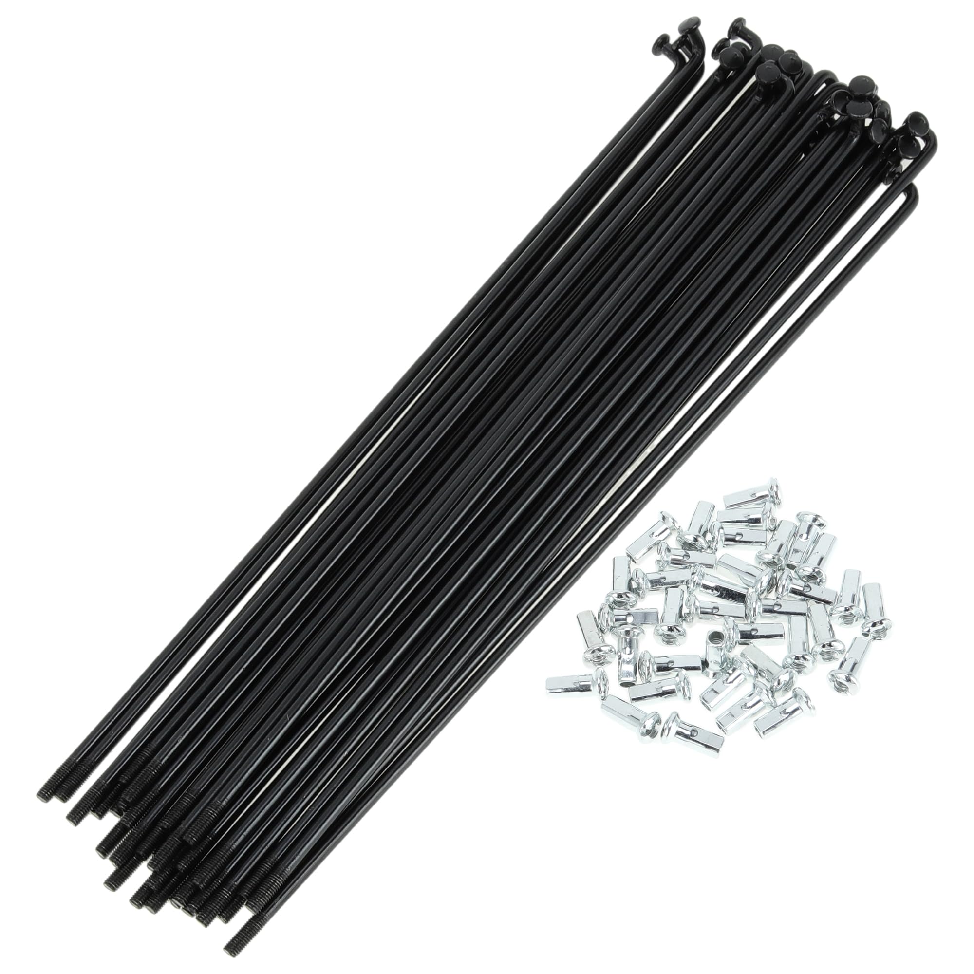 RATCHROLL 1 Set Universal Bicycle Spokes 12G 193mm Length Bike Wheel Spokes Nipple Black Carbon Steel — image 1