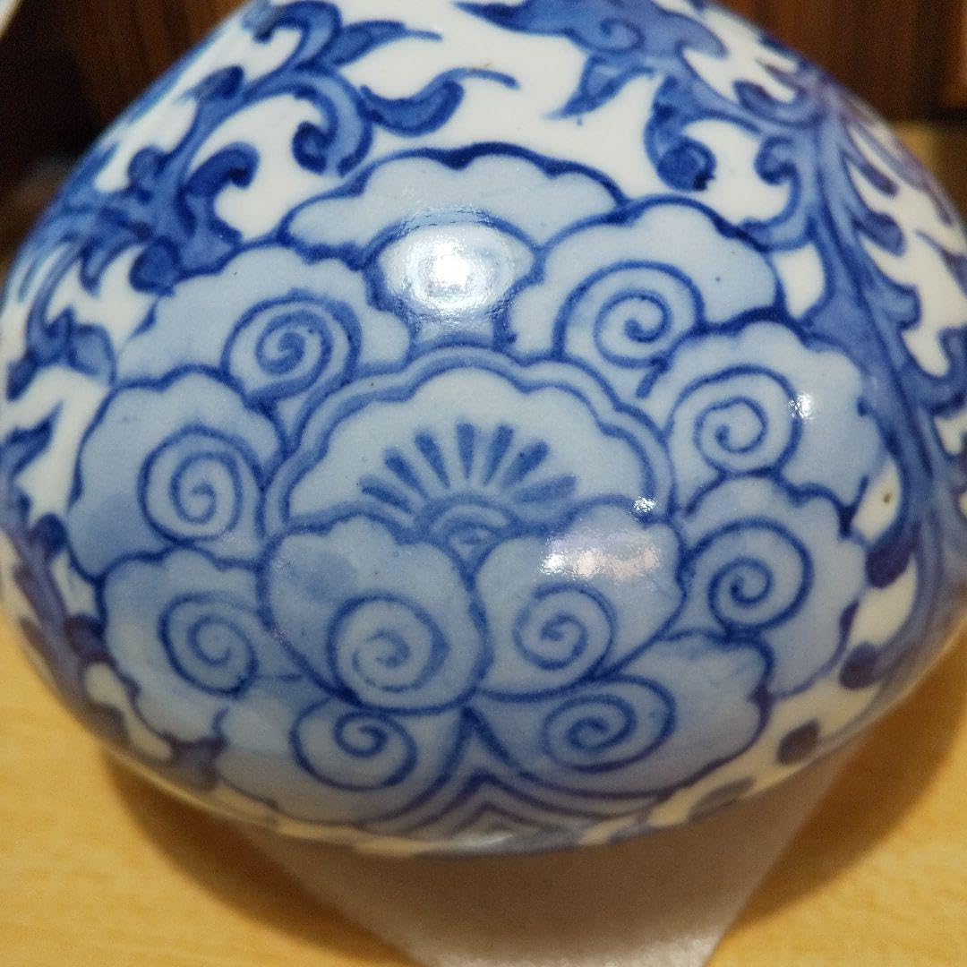 ♥時代 染付♥ 水指 茶道具 骨董 古玩 時代 染付 水指 茶道具 骨董