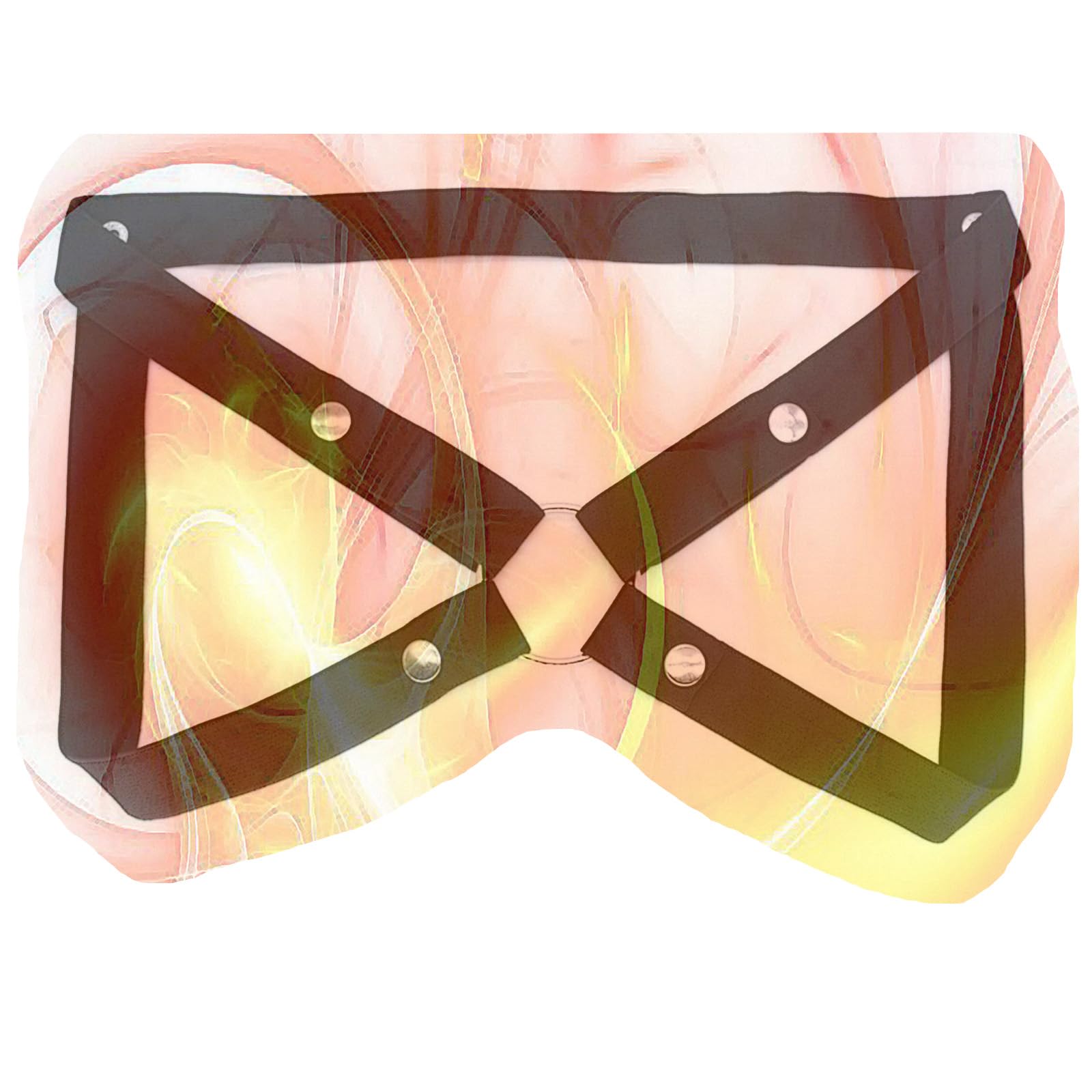 TAIMEI Special Anti-slip Belt for Male Cage, Adjustable Elastic Straps for Male Protection Cage -USHA29 (Black, Four-way)