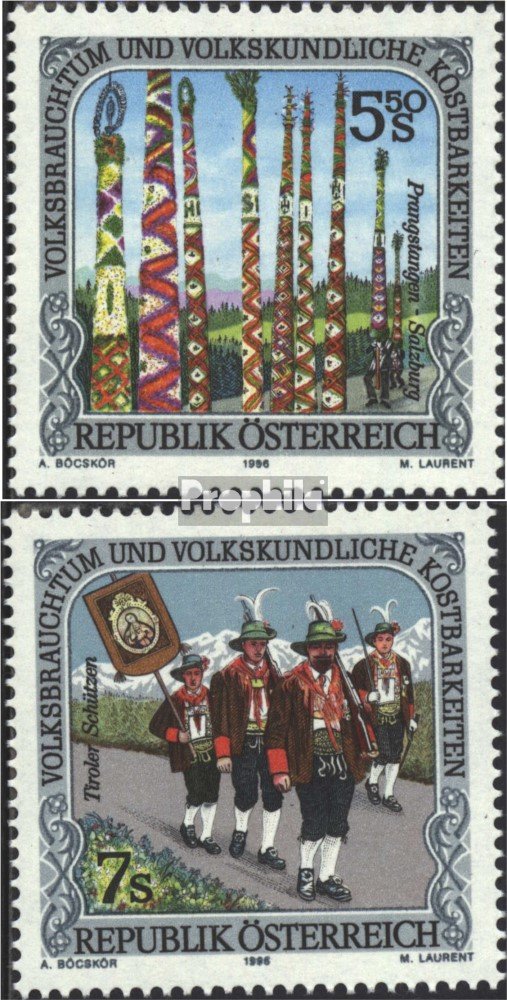 Österreich Briefmarken 'Volksbrauchtum' 1992 – Komplette Ausgabe 2073-2075, Postfrisch MNH