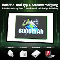 elice A1 Akkumulátoros Világító Tábla, 6000 mAh, 3 Színmódú LED, 5 Fényerőszinttel, Nagy Méretű Rajztábla Gyémántfestéshez, Vázlatkészítéshe 2
