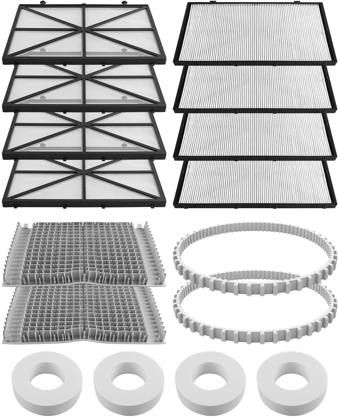 Tune-up Rebuilt Kit Fit for Maytronics Dolphin Nautilus CC Plus Robotic Pool Cleaner Include 9991433-R4 Spring Filter 6101641-R2 Brushes Climbing Rings 9985006-R2 Tracks