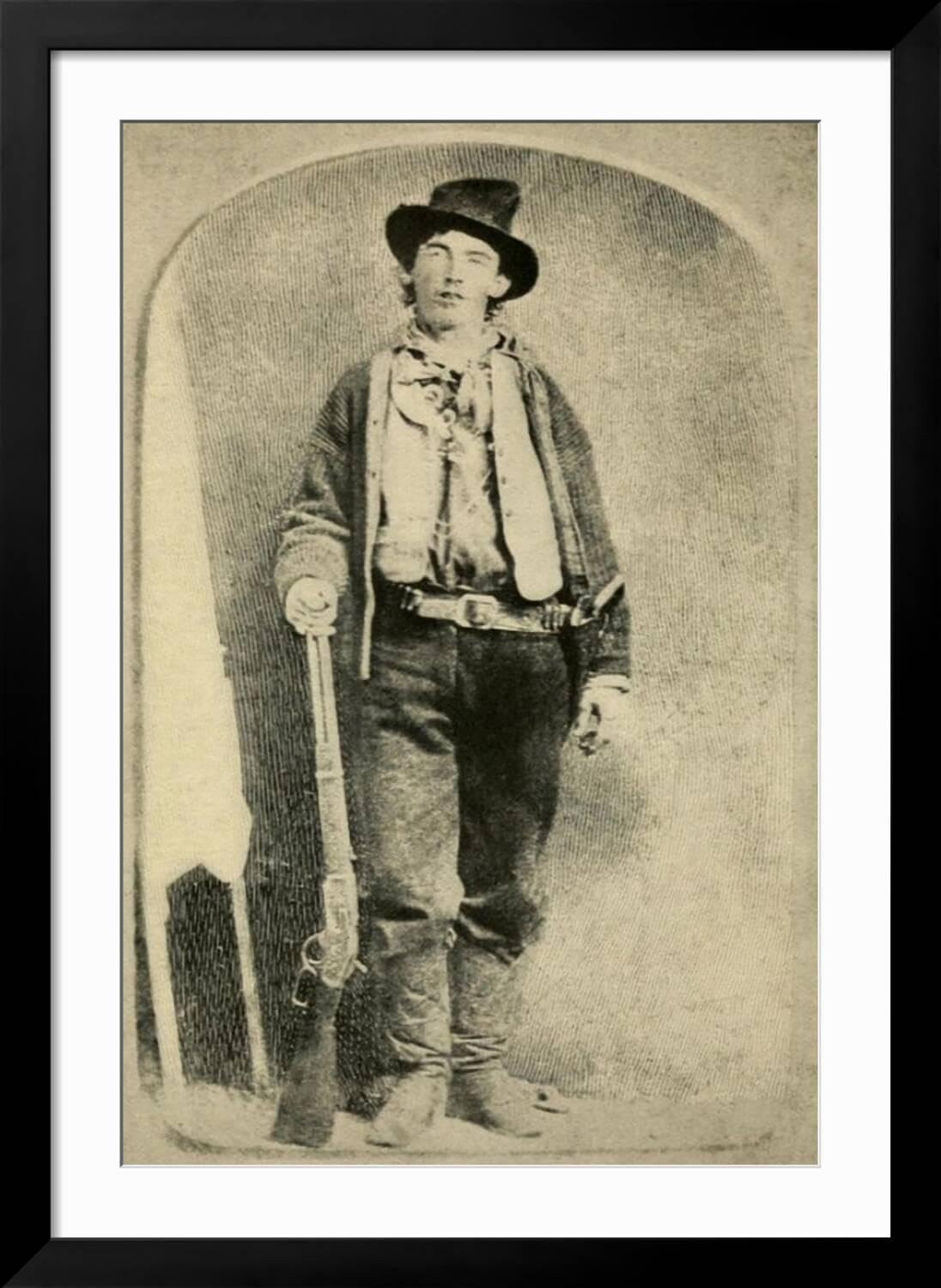 Amazon.com: ART.COM Wall Art Print Billy The Kid on Black Frame