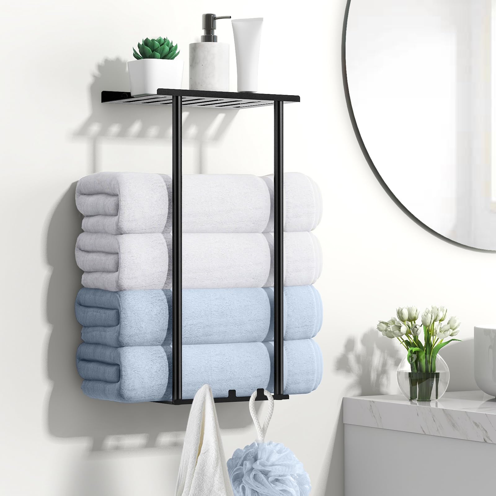 Towel Holder Shelving Unit For Towels Towel Racks For Bathroom