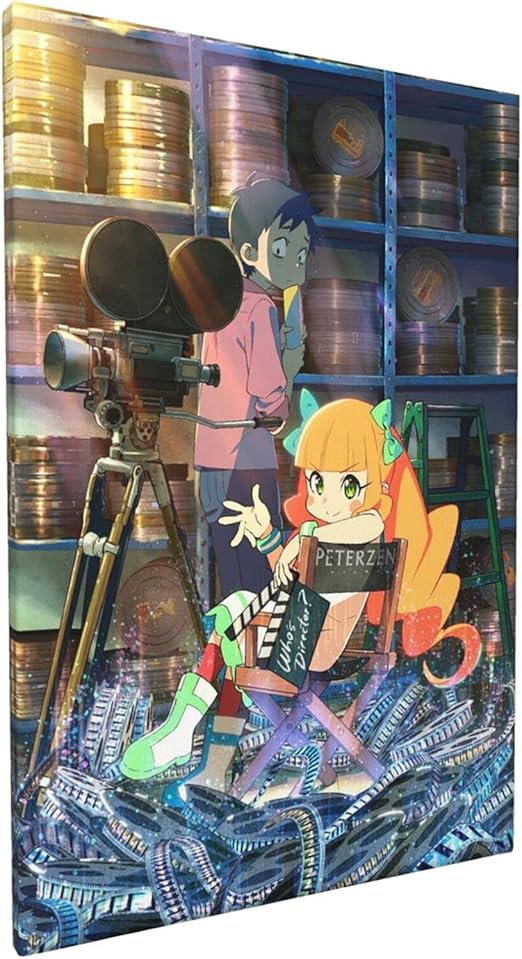 Amazon Com Eiga Daisuki Pompo San Pompo El Cinephile 2 Carteles De Anime Para Habitacion Estetica Lienzo Pared Arte Sala Decoracion Moderna Pintura 12x18in Hogar Y Cocina