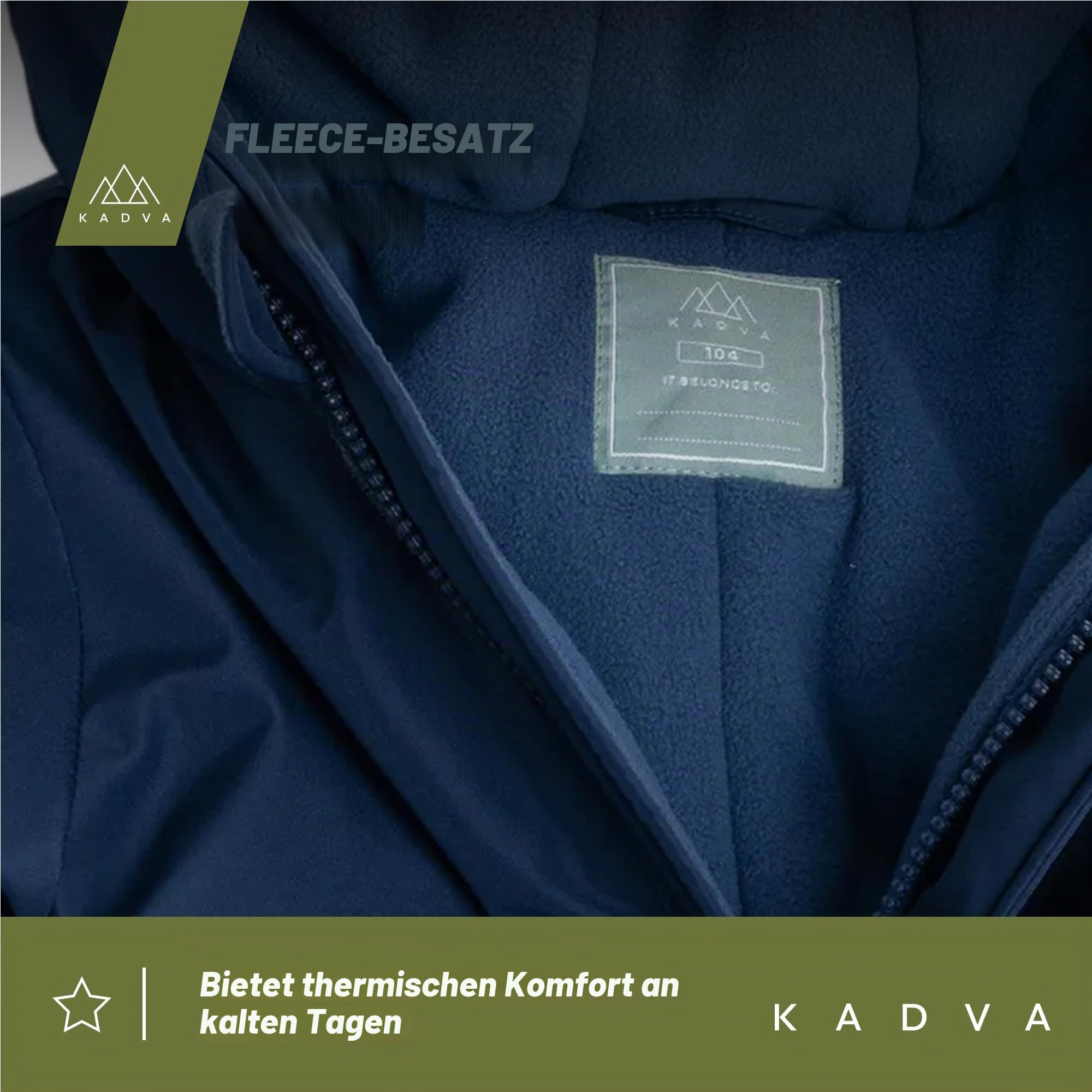 KADVA Kinder Skianzug KIKO Jr Ski Overall für Jungen Wasserdicht Winddicht mit Reflektoren und Kapuze Fleecefutter