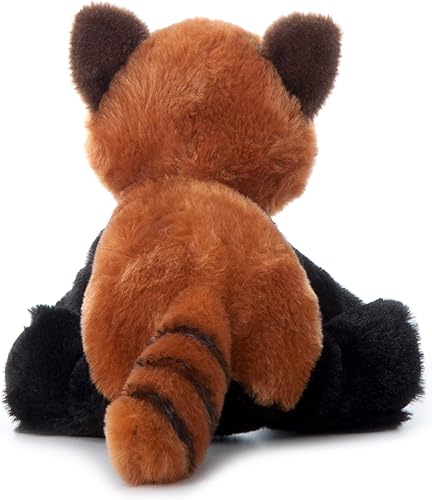 Miniatura 4 de The Petting Zoo Peluche de panda rojo, regalos para niños, animales salvajes del zoológico Onez, juguete de peluche de panda rojo de 9 pulgadas