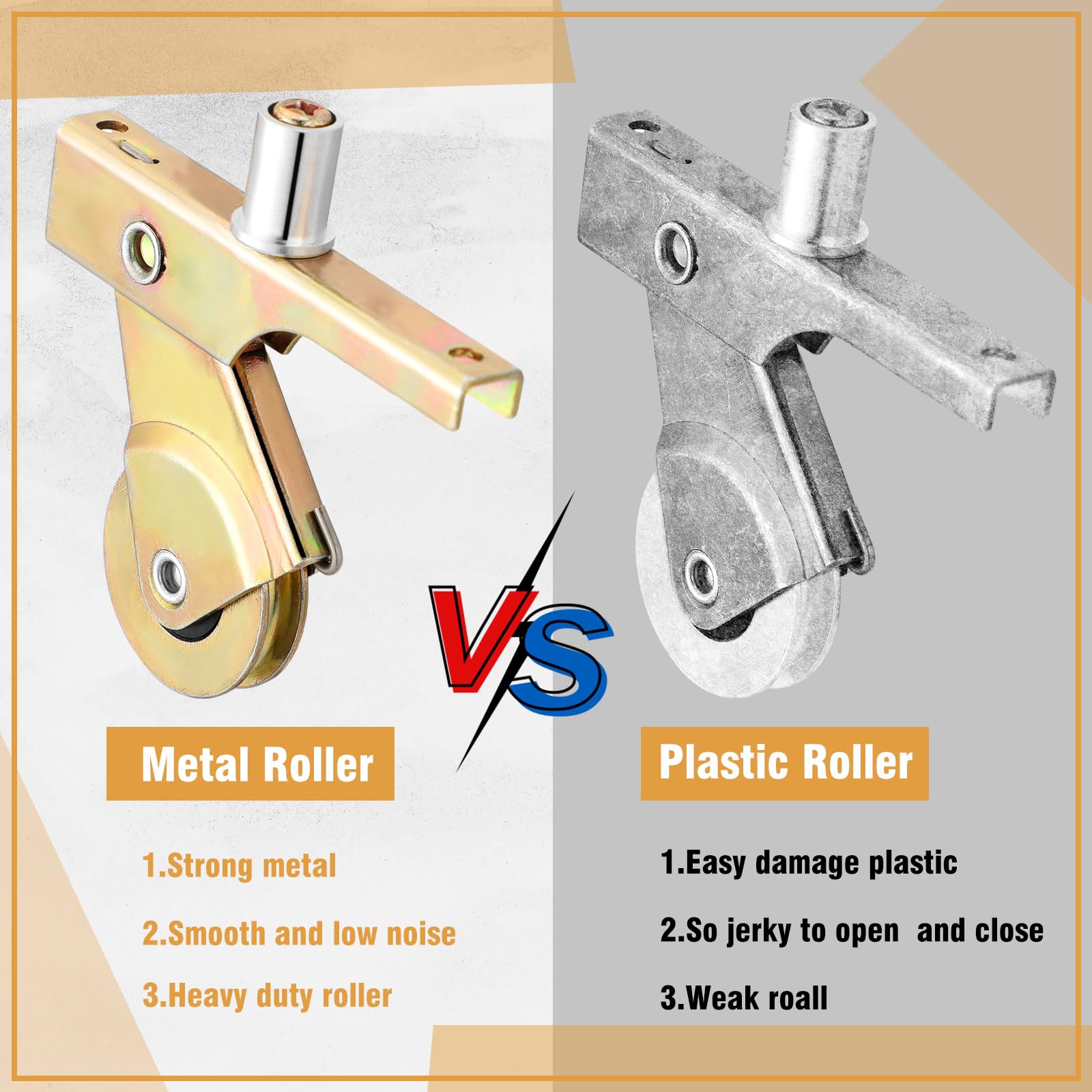 Heavy Duty Screen Door Rollers - Smooth Glide -5