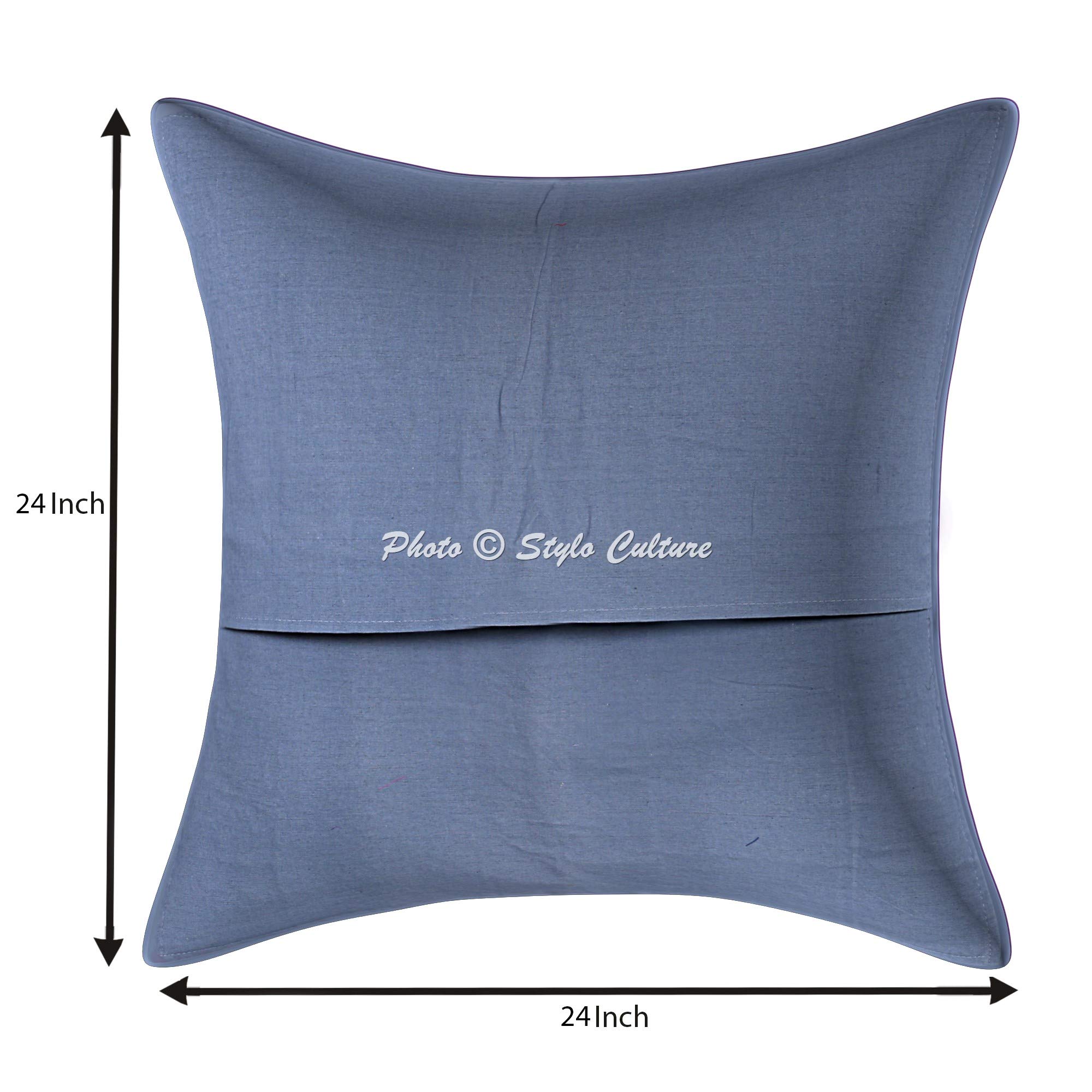 Stylo Culture Tradizionale Fodere Per Cuscini 60x60 cm Grandes Decorativi Per Divano Astratto Patchwork Vintage Cachi Quadrato Chiusura Della Busta 24x24 pollici Copricuscini Poltrona - 1 pz