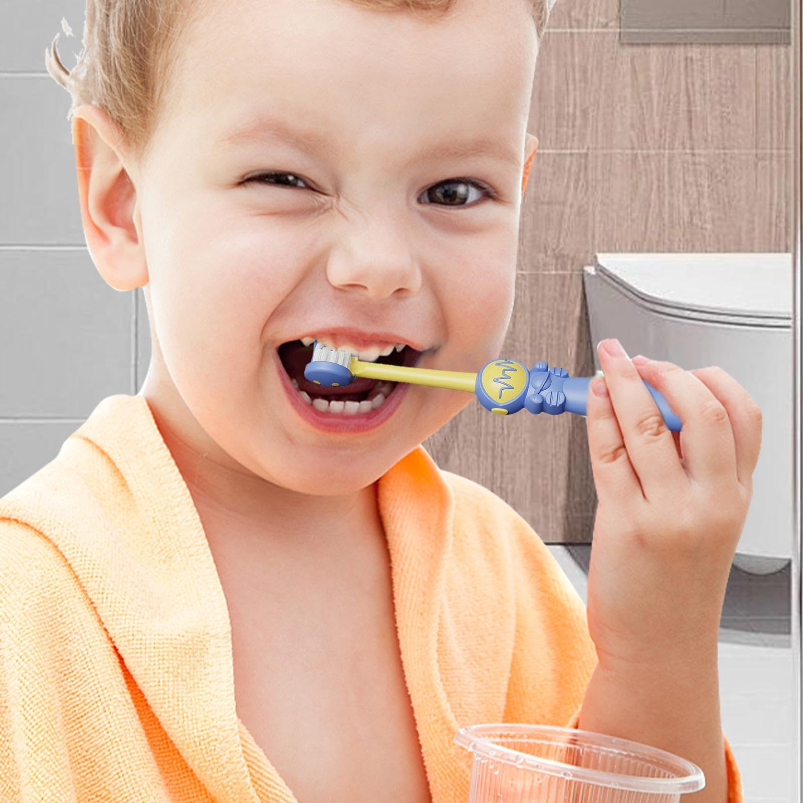 Spazzolino da denti per capelli morbidi a tre lati, spazzolino da denti | morbido per bambini piccoli, astronaut design spazzolino da denti per la cura dei denti dei bambini piccoli, spazzola morbida