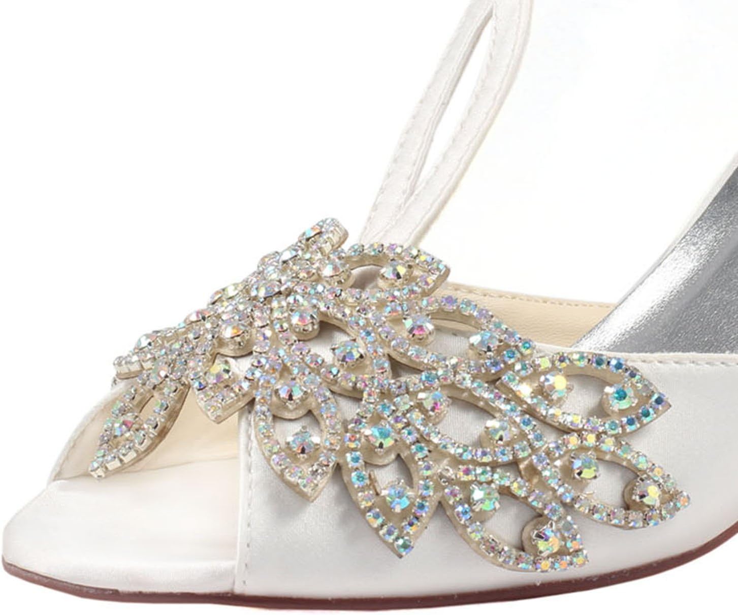 Emily BridalZapatos De Novia De Marfil Con Punta En Las