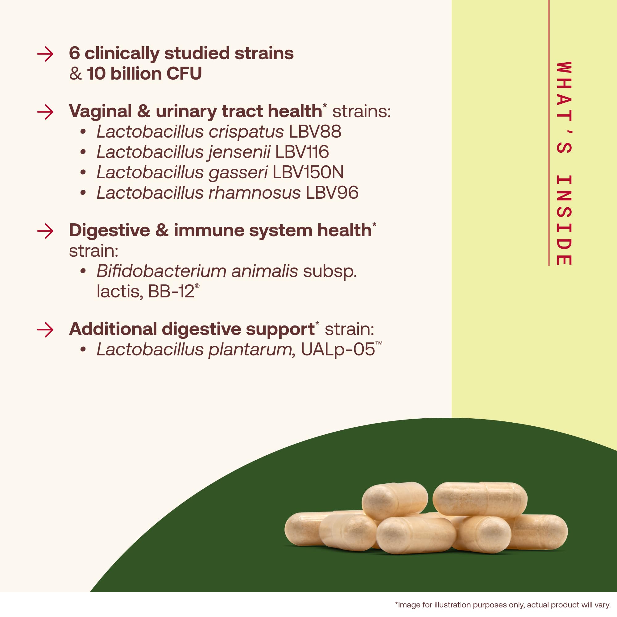 Jarrow Formulas Fem-Dophilus Advanced Vaginal & Digestive Probiotics 10 Billion CFU with 6 Science Backed Strains, for Vaginal, Urinary Tract, Digestive & Immune Support, 30 Capsules, Shelf-Stable — Amazon image 3