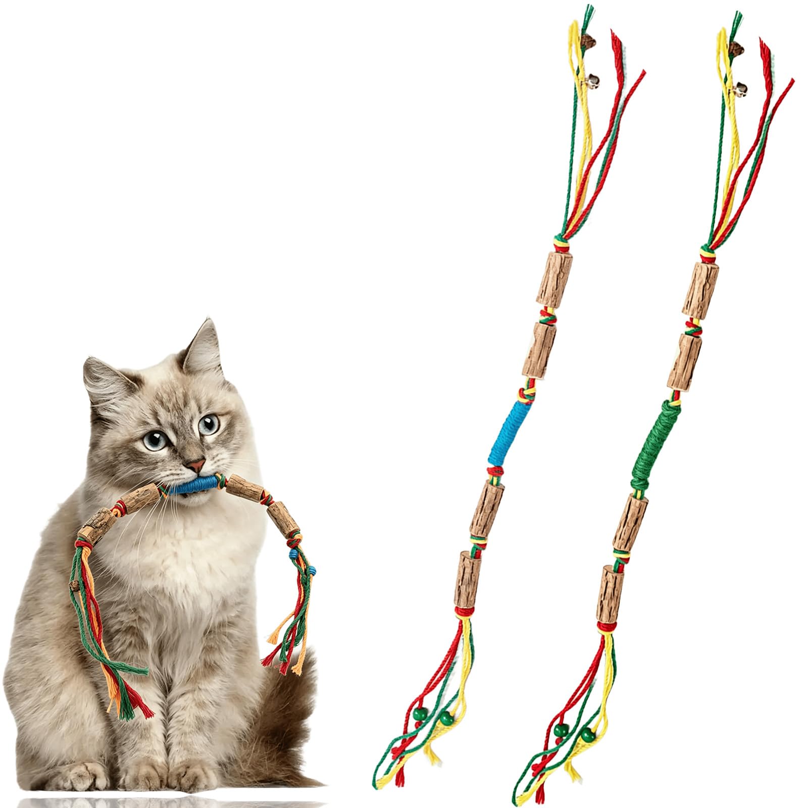 Chie no fukuro 2 Pcs Silvervine Chew Sticks, Cat Teeth Cleaning Kitten