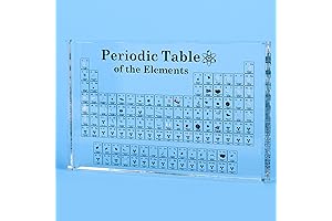Large Periodic Table with Real Elements for Science Lovers