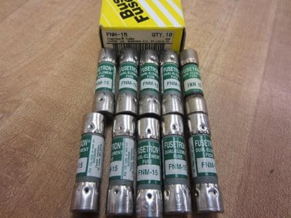 Bussmann FNM-15 Fusetron Fuse FNM15 (Pack of 10)
