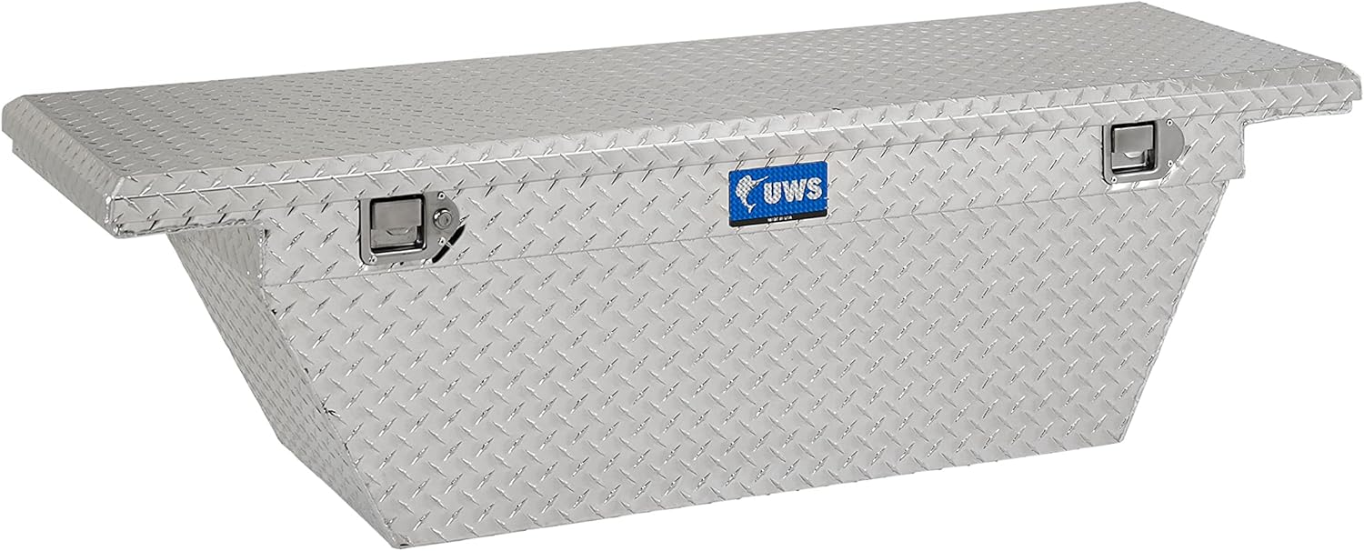 UWS TBSD-63A-LP 63" Single Lid Deep Angled Low Profile Crossover Tool Box with Beveled Insulated Lid