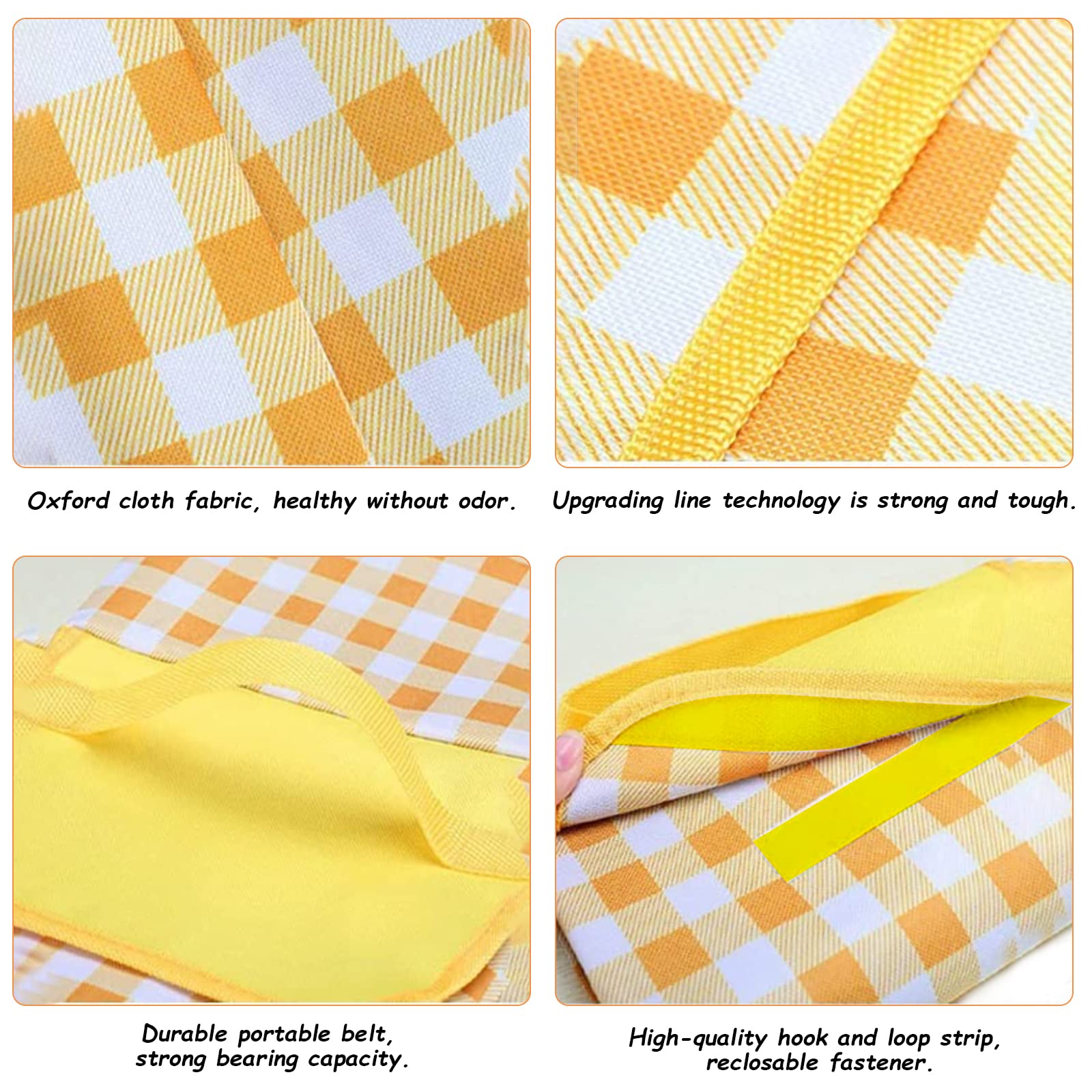 Coperta Da Picnico Impermeabile 150x200 Cm - Pieghevole, Anti Sabbia, Blu - Foto 6