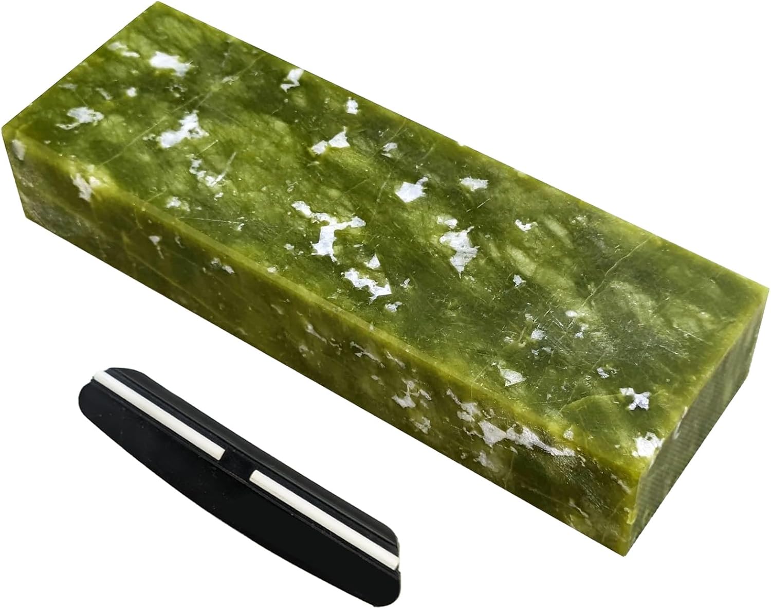 Knife Sharpener 10000# Natural Green Agate Sharpening Stone Kitchen Knife Sharpening Stones Polishing (SET-A)