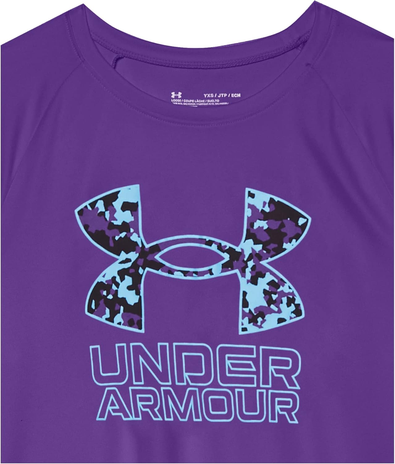 Under Armour Boys' Tech Hybrid Printed Fill Short-Sleeve T-Shirt