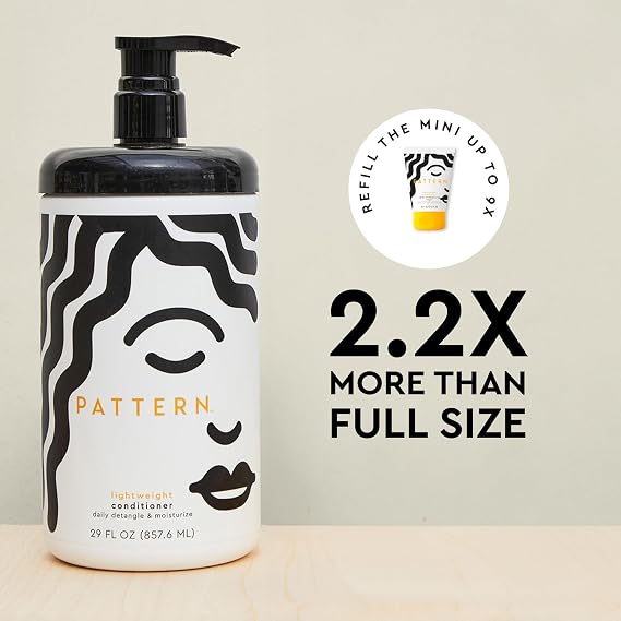 PATTERN Beauty by Tracee Ellis Ross Lightweight Conditioner, 29 Fl Oz, Rich Moisture for Curlies, Coilies and Tight-Textured Hair, 3a-4c