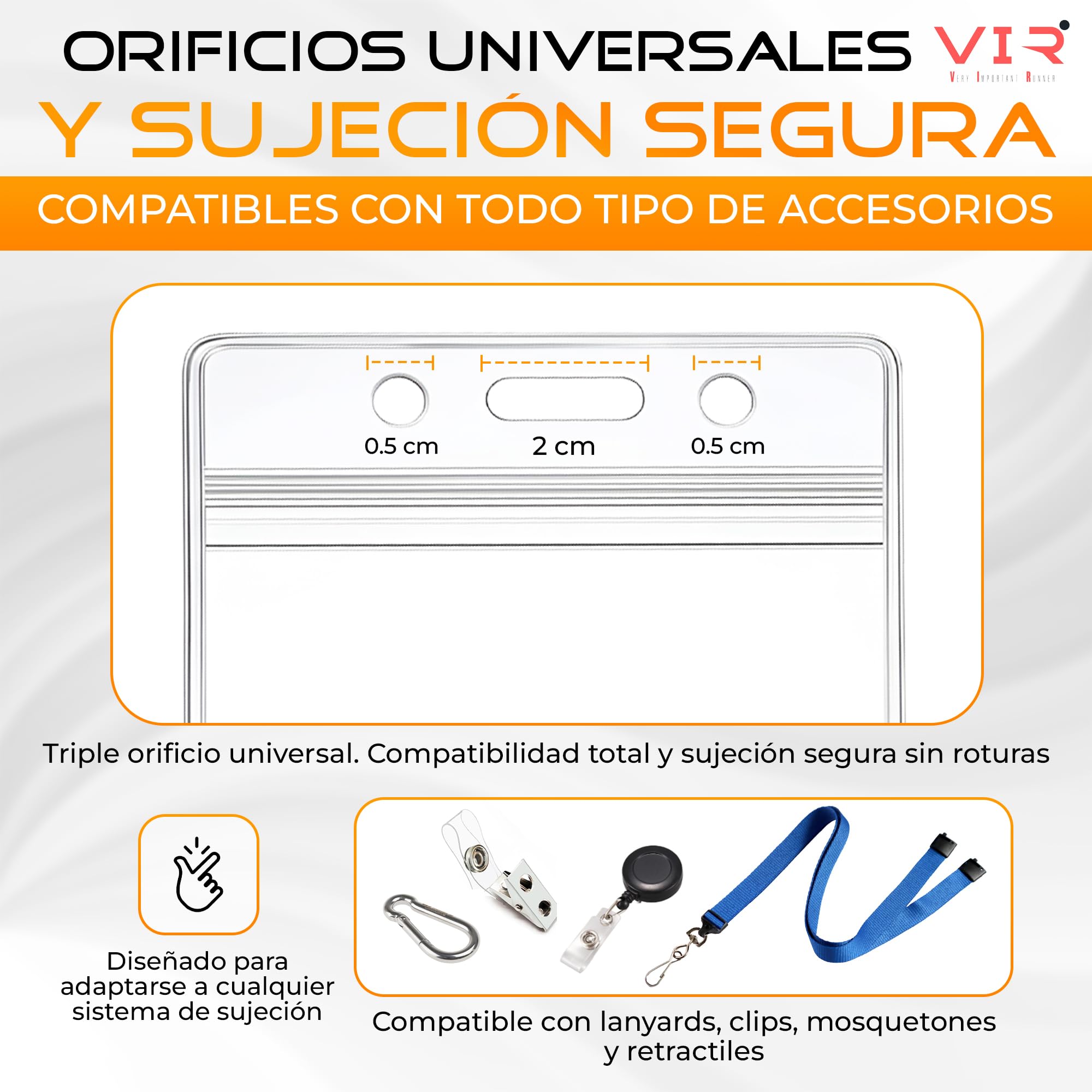Fundas Porta Tarjetas Identificativas Transparentes Plástico PVC Impermeable Sellado Térmico Apertura Superior 9x12cm Vertical