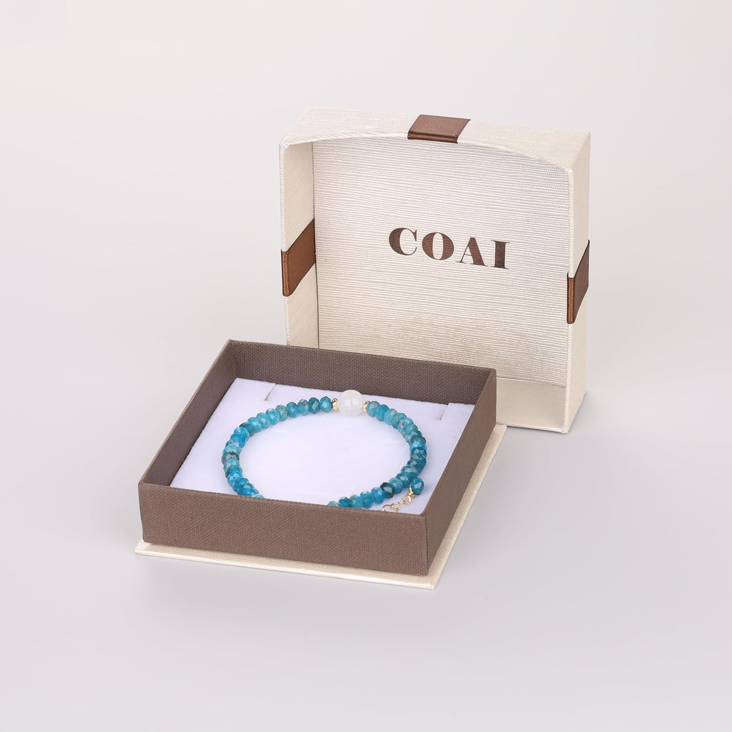COAI Women's Beaded Bracelet Healing Crystal Bracelet for Women