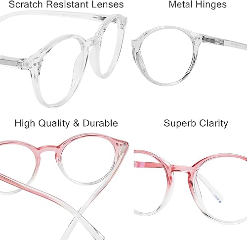 Miniatura 4 de Yogo Vision Gafas de bloqueo de luz azul para mujeres y hombres, gafas vintage para computadora, antifatiga ocular, lentes bloqueadores de luz azul