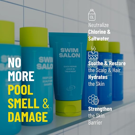 Chlorine Care Shampoo, Body Wash & Leave-In Conditioner Set
