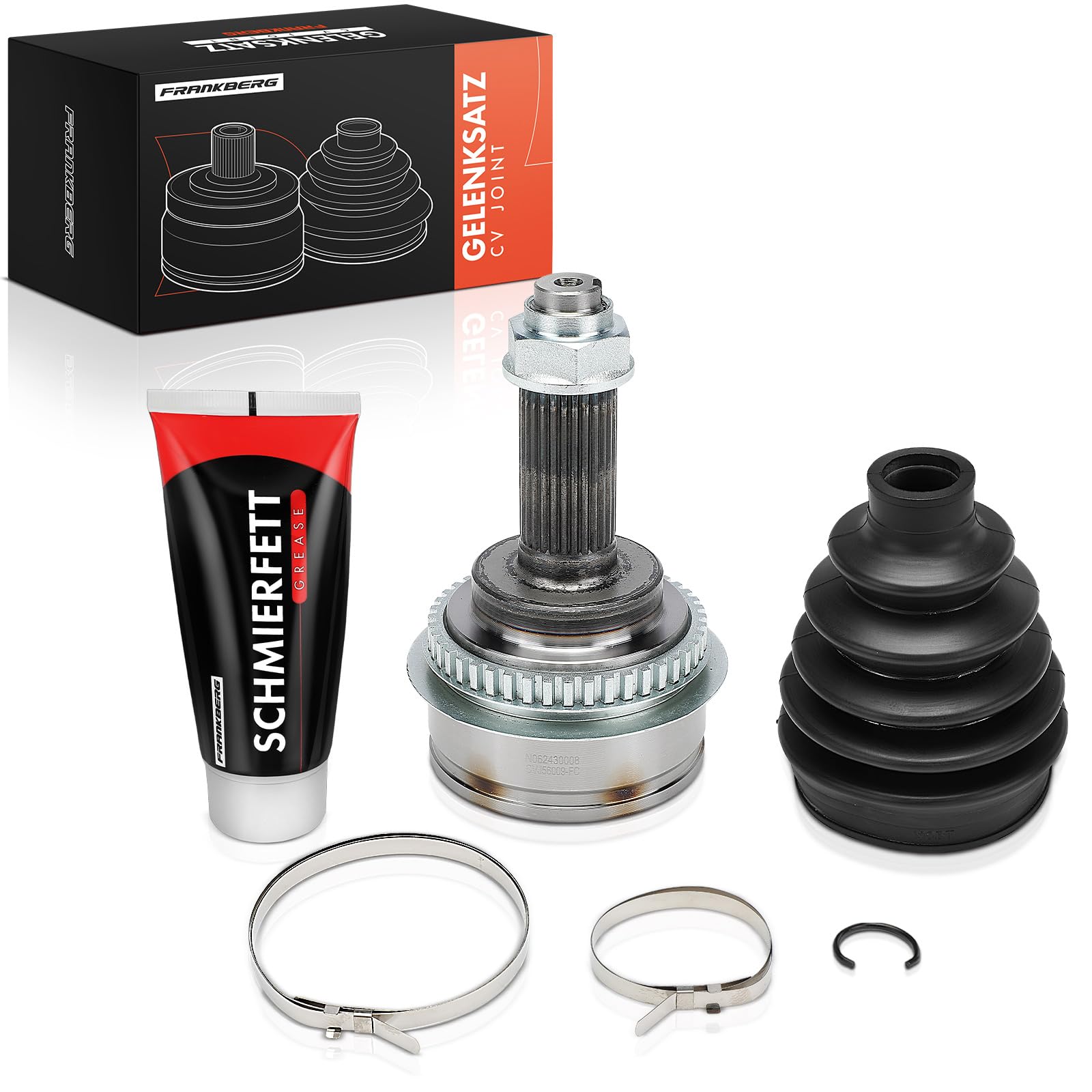 Frankberg Kit de junta homocinética del lado de la rueda delantera 856009 | Compatible con: Impreza Sedán GC, Sujetador Outback, Impreza Station Wagon GF, Legado III BE, Legacy III Station Wagon BH